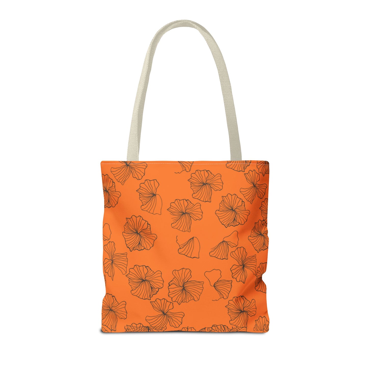 Kitty Poppy Tote Bag Orange